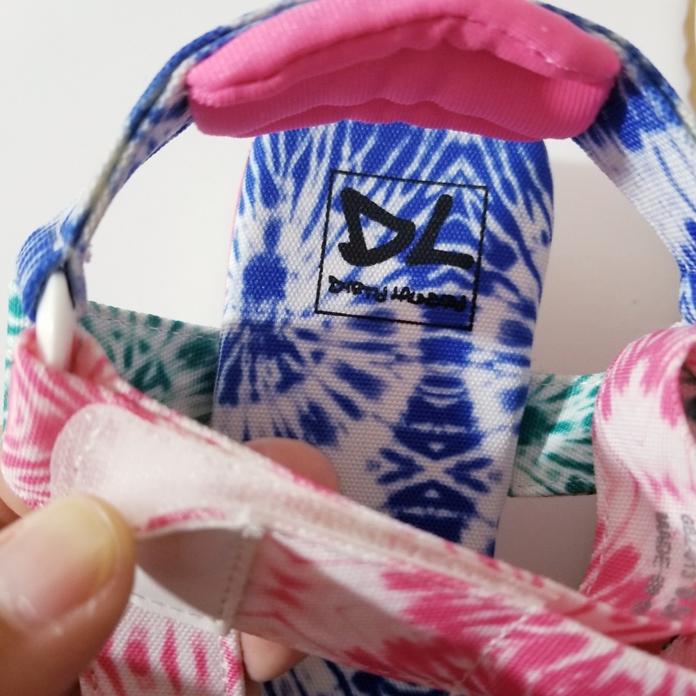 Dirty Laundry  tie dye wedge sandal - Picture 2 of 9